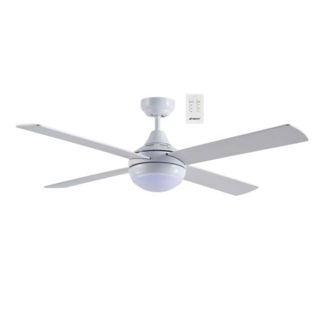 Link 48" AC Ceiling Fan with LED Light and Remote in White by Martec FSL1243WR