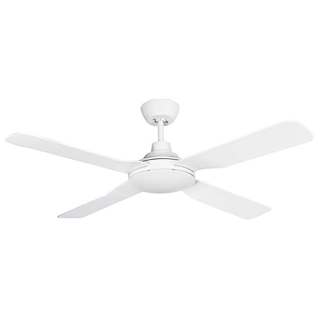 Martec Discovery 48" AC 4 ABS Blade Ceiling Fan White Satin MDF124W