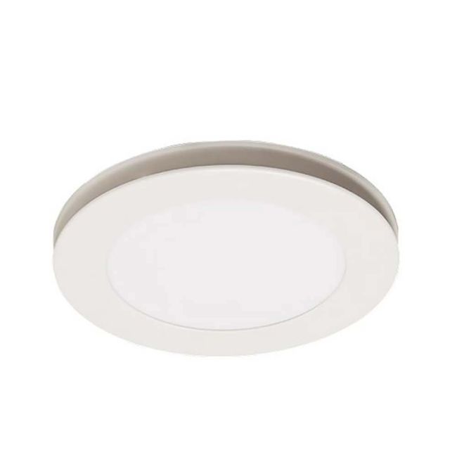 Martec Flow Round Exhaust Fan with 12W Tricolour LED Light White