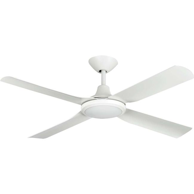 Next Creation V2 52" DC Hunter Pacific Ceiling Fan and LED Light in Matt White NCL2155