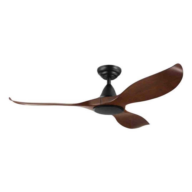 Noosa DC 52" Eglo Ceiling Fan Matt Black with Aged Elm 204114