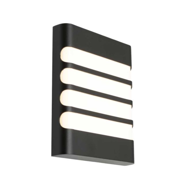 Odessa Cougar Lighting Grill Outdoor Wall Light in Black