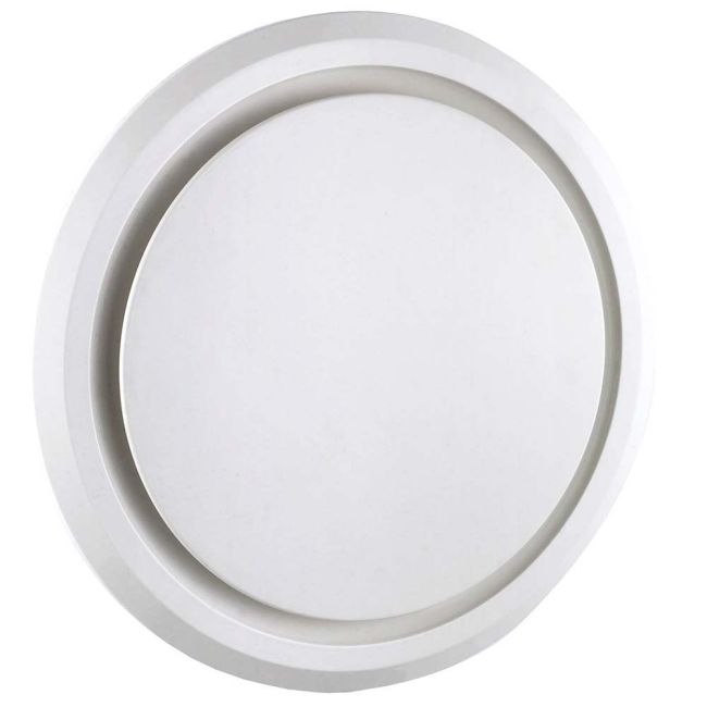 Olson 200 Universal Side Duct Round Exhaust Fan in White