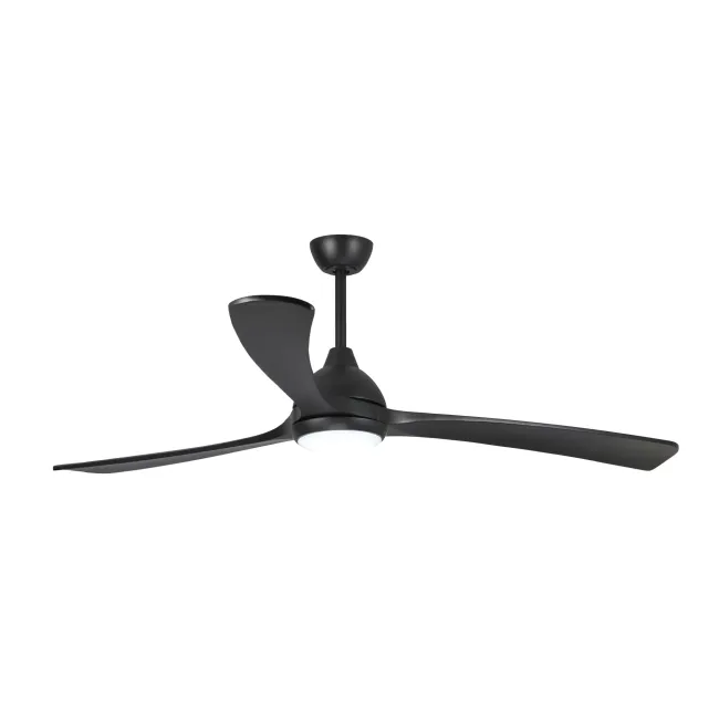 Sanctuary DC 86" Ceiling Fan & Light in Matt Black by Fanco KF6021-202