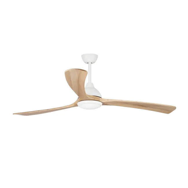 Sanctuary DC 92" Ceiling Fan & Light in White with Natural by Fanco KF6031-119