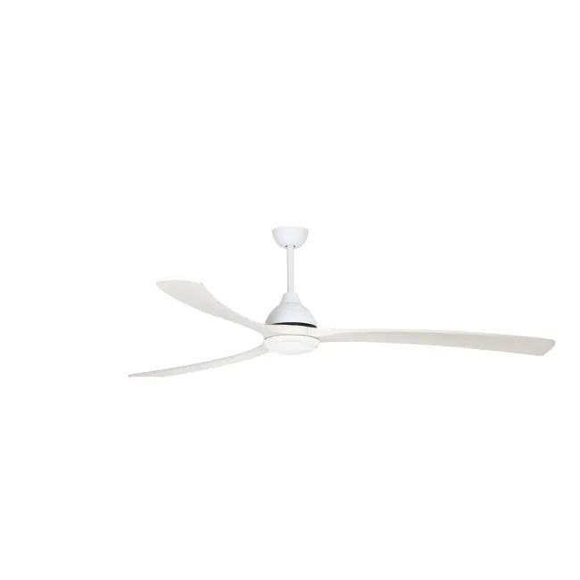 Sanctuary DC 92" Ceiling Fan & Light in White with White Wash by Fanco KF6031-101