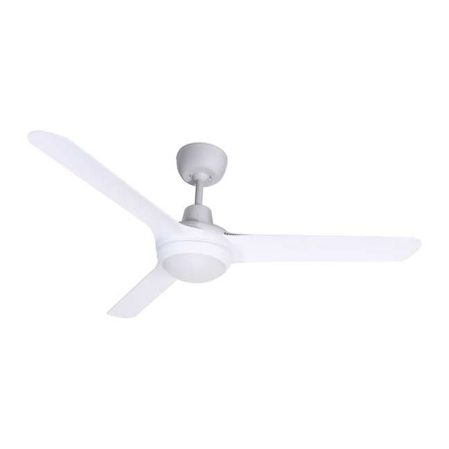 Spyda 50" AC 3 Blade Ventair Ceiling Fan with LED Light in White Satin SPY1253WH-L