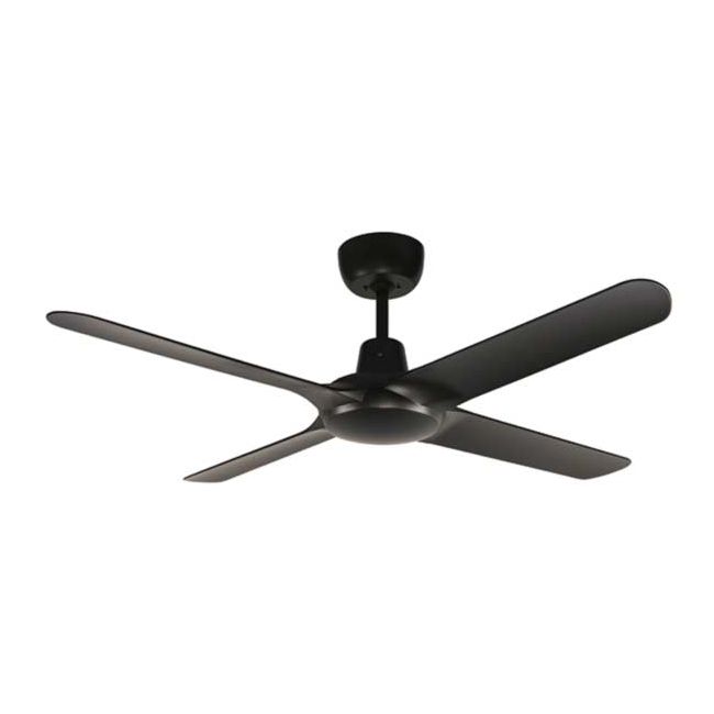 Spyda 50" AC 4 Blade Ventair Ceiling Fan in Matt Black SPY1254BL