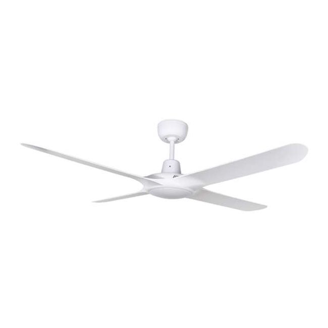 Spyda 50" AC 4 Blade Ventair Ceiling Fan in White Satin SPY1254WH