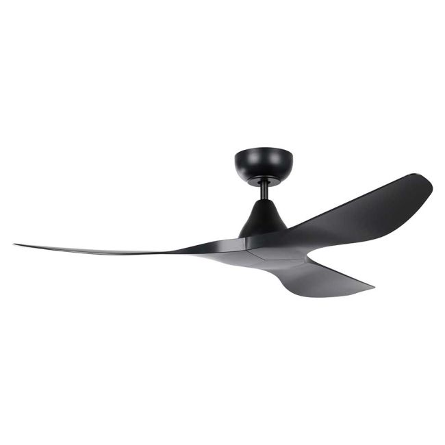 Surf 52" DC Ceiling Fan in Black by Eglo 20549802