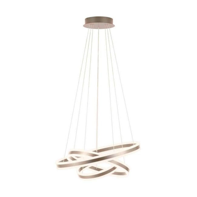 Tonarella Champagne 177W LED 3 Ring Pendant Light by Eglo