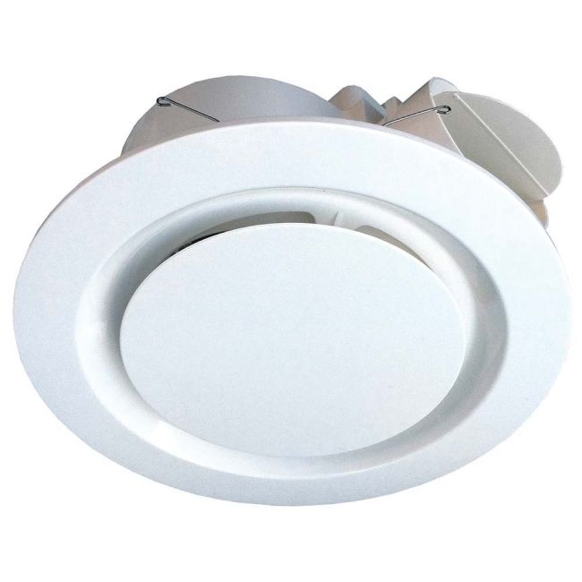 Ventair Airbus 200 Premium Quality Side Ducted Round Extra Low Profile Exhaust Fan White