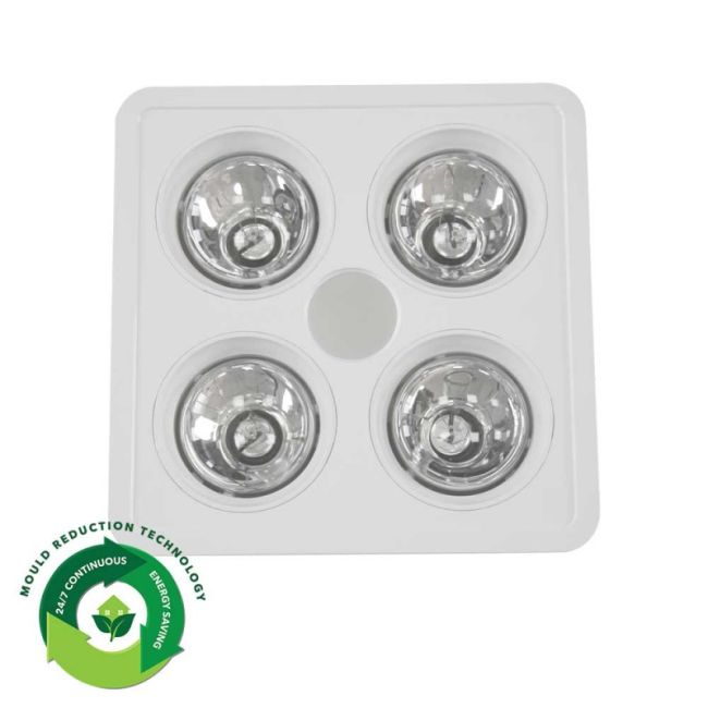 White Ventair Heatforce DC 4 Bathroom 3 in 1 Unit